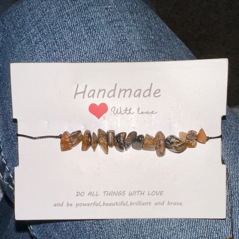 Handmade Tiger Eye Stone Bracelet